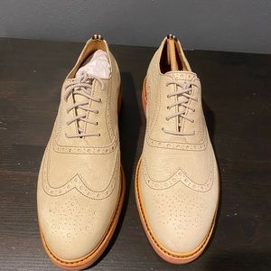 Cole Haan Men's Morris Wingtip Oxford Amphora Beige Size 7 - new in box!